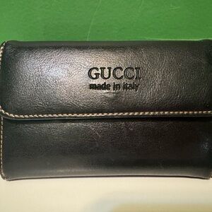 Gucci Black Leather Card Holder